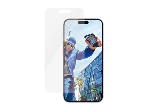 PanzerGlass - Protection d'écran pour téléphone portable - ajustement classique - verre - pour Apple iPhone 15 Plus, 16 Plus
