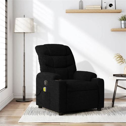 Vidaxl Noir Fauteuil De Massage Inclinable - Image 2