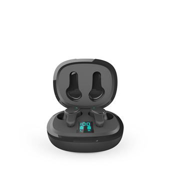 Écouteurs Sans Fil TWS159 PRIXTON - Bluetooth 5.3 – ANC + ENC - Autonomie 4h - Boîtier avec Écran - Contrôle Tactile - Couleur noir - 1