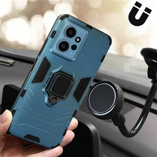 Coque Xiaomi Redmi Note 12 4G (PAS POUR 5G) anneau support - Bleu -  Cdiscount Téléphonie