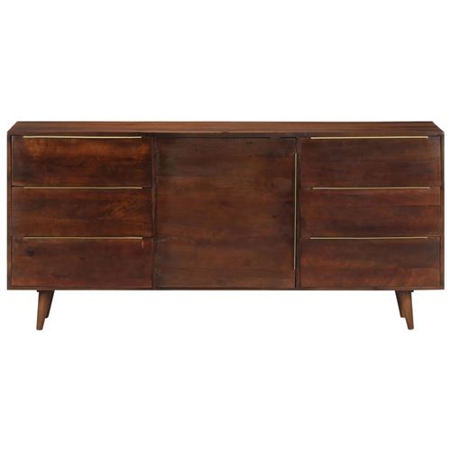 vidaXL Buffet avec 6 tiroirs 175 x 40 x 82 cm Bois massif de manguier