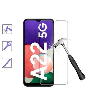 [1 Pack] Verre Trempé Samsung Galaxy A22 5G (6.6) - Film de Protection  d'écran