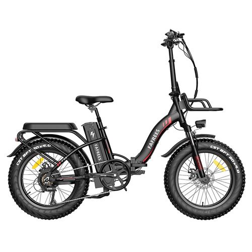 FAFREES F20 Max V&eacute;lo &eacute;lectrique &agrave; cadre pliant Gros pneu 20 * 4.0 pouces avec batterie au lithium amovible 22.5Ah - Noir 