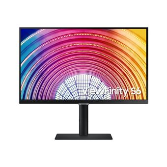 Samsung S24A600NAU - S60A Series - écran LED - 24" - 2560 x 1440 QHD @ 75 Hz - IPS - 300 cd/m² - 1000:1 - HDR10 - 5 ms - HDMI, DisplayPort - noir