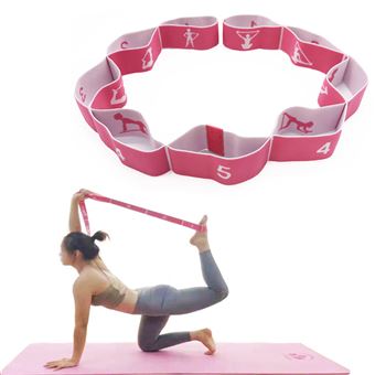 Sangle de Yoga Sangle d'exercice/Yoga Stretch Bandes avec 9