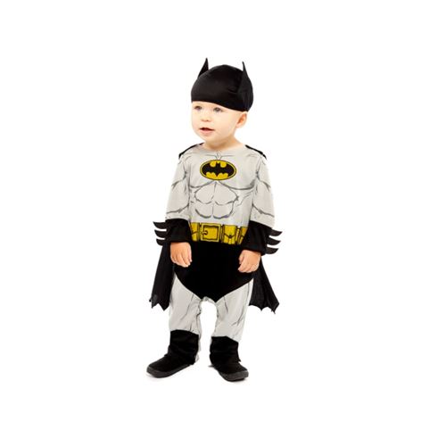 Déguisement Batman Gris Justicier Gotham Bébé 12/18 Mois Gris 9906709 Amscan 12/18 MOIS - 9906709 AMSCAN