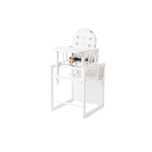Geuther Chaise haute combinée bureau NICO couleur blanc Motifs Etoiles