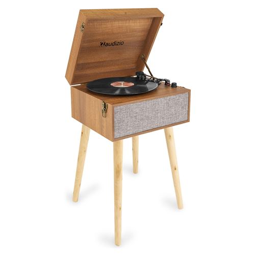 Audizio Fremont Record Player with Stand Wood - Platines disque