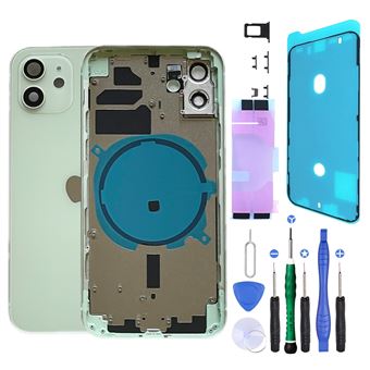 Chassis remplacement iPhone 12 Mini Vert - Chassis NU +Joint +Kit - 1