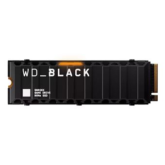 WD_BLACK SN850X WDS800T2XHE - SSD - chiffré - 8 To - interne - M.2 2280 - PCIe 4.0 x4 (NVMe) - TCG Opal Encryption 2.01 - dissipateur de chaleur intégré - 1