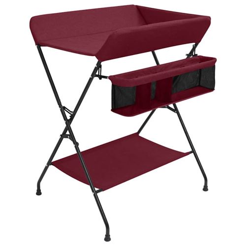 Vidaxl - Table &agrave; langer Rouge Fer Rouge