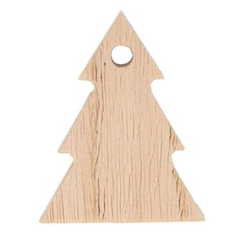 Guirlande 10 sapins en bois 5 cm - Artemio - 1