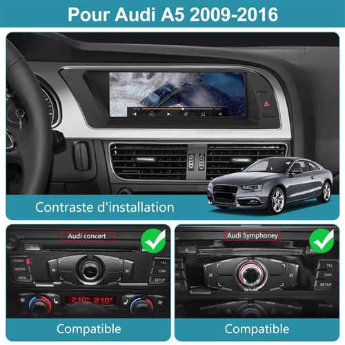Autoradio AWESAFE pour Audi A5 [2008-2016] Pas MMI 8.8 Pouces Android 12 [4  Go + 64 Go] - Autoradio - Achat & prix