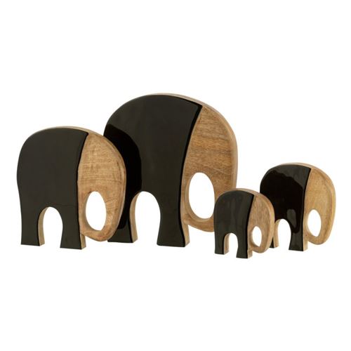 Paris Prix Noir Statuette Éléphants - Image 3