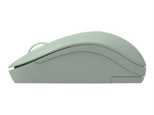 PORT Connect Collection - Souris - droitiers et gauchers - optique - 3 boutons - sans fil - 2.4 GHz - récepteur sans-fil USB/USB-C - olive