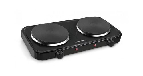 Table de cuisson Esperanza EKH010K 2 zones 15,5 cm Noir