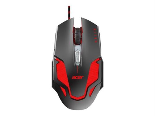 Acer Nitro NMW200 - Retail Pack - souris - ergonomique - optique - 6 boutons - filaire - USB - noir