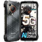 5G Smartphone Incassable Blackview BL7000 24Go+256Go 6.78" 120Hz 7500mAh 50MP Android 14 Téléphone Portable,NFC,IP68 - Noir