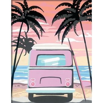 Creart - Grand - Bus On The Beach - Ravensburger