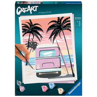 Creart - Grand - Bus On The Beach - Ravensburger