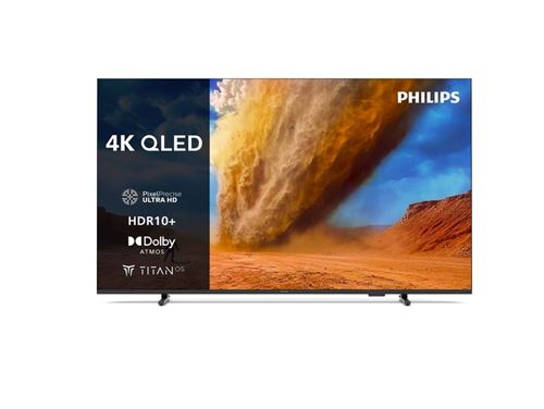 Philips 65PUS7800 Classe de diagonale 65 TV LCD rétro éclairée par LED QLED Smart TV TITAN OS 4K UHD (2160p) 3840 x 2160 HDR noir mat