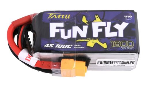 Tattu Funfly Series 1300mah 14.8v 100c 4s1p Xt60