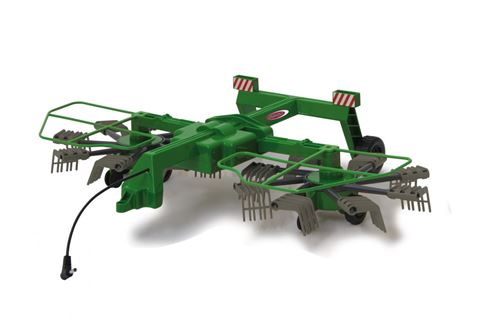 JAMARA Andaineur t&eacute;l&eacute;command&eacute; Twin Roto pour Fendt 1050 1:16 Vert