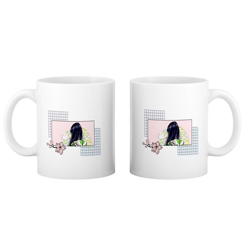 Mug XXL/fait main/grand mug/60cl jumbo mug multicolore/en Porcelaine/peint  à la main/mug Bohème chic/mug américain/mug fait main