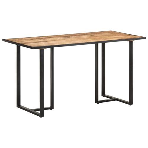 Non Communiqué Brun Vidaxl Eettafel 140 Cm Ruw Mangohout320691