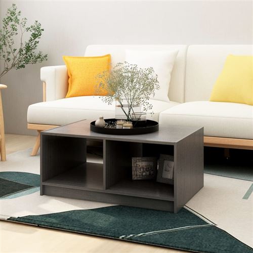 Vidaxl Gris Table Basse 75X50x33.5 Cm - Image 3