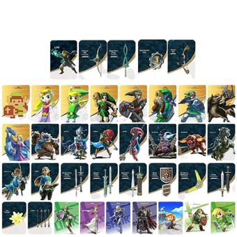 24€80 sur Mini Cartes Amiibo pour Zelda Tears of The Kingdom Wafenso 38pcs  Compatible avec Nintendo switch - Autre accessoire gaming - Achat & prix
