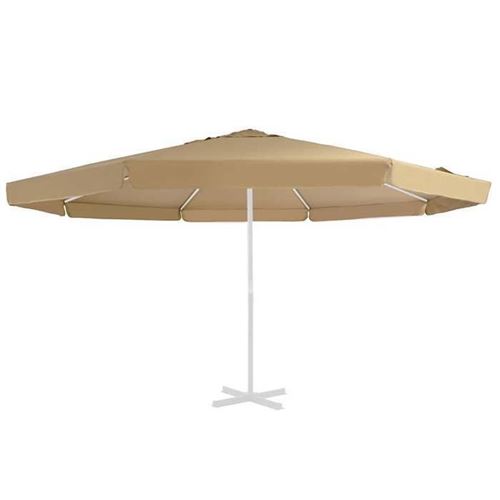 Tissu de remplacement pour parasol d extérieur Taupe 500 cm