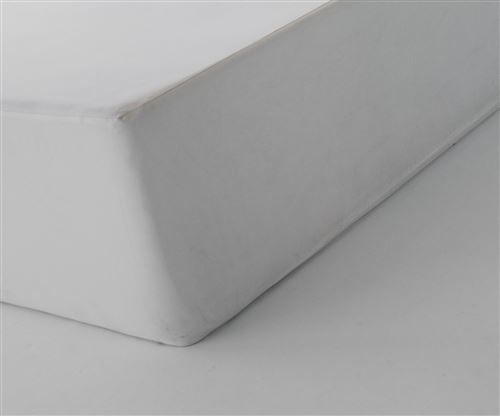 Drap Housse 100% Coton Blanc des Vosges 120 x 190 (1 pers) Blanc coton bdv