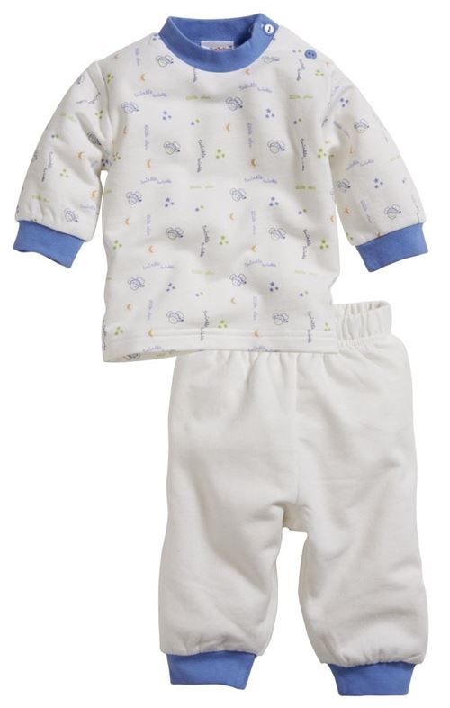 Schnizler pyjama Interlock Muisbébé junior beige/bleu