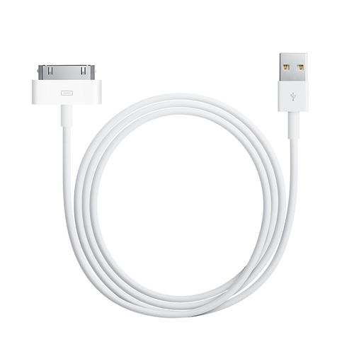 doupi USB Charge Données Câble de chargeu 30pin pour iPhone 3G, iPhone 4 / 4S, iPad 2 / 3, iPod, 1m, blanc