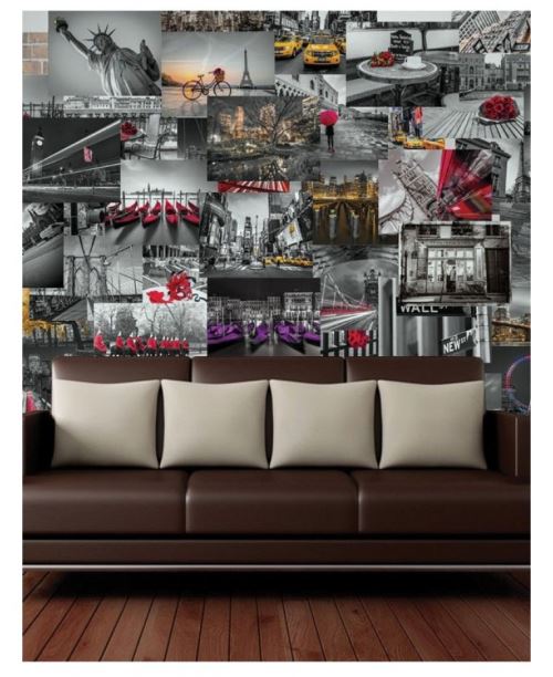 Collage créatif City Scapes Designer Photo murale