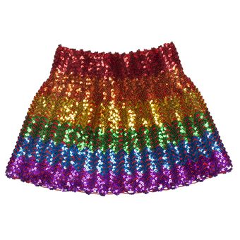 Boland mini jupe femme paillettes arc-en-ciel taille unique - 1