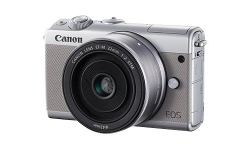 Canon EOS M100 - Appareil photo numérique - sans miroir - 24.2 MP - APS-C - 1080p / 60 pi/s - 3x zoom optique lentille EF-M 15-45 mm - Wi-Fi, NFC, Bluetooth - gris