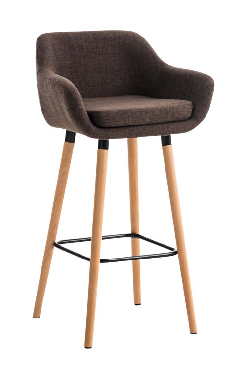 Non Communiqué Marron Clp Tabouret De Bar Grant Tissu