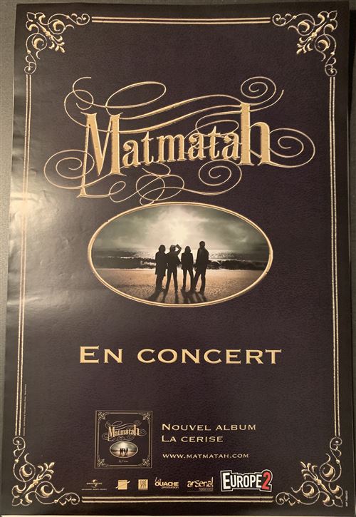 Acheter Matmatah - La Cerise - En Concert - 40x60cm - Affiche État correct - 10,99 € Matmatah - La Cerise - En Concert - 40x60cm - Affiche État correct - N/A reconditionné disponible sur Fnac