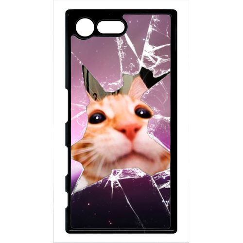 Coque Xperia X Compact Mini Hamster Vitre Brise