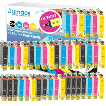 40 cartouches d'encre Jumao 18XL compatibles pour Epson Expression Home XP-425 - 1