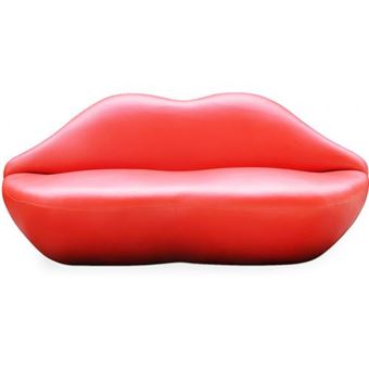 Canape Design Levres Simili Cuir Achat Prix Fnac