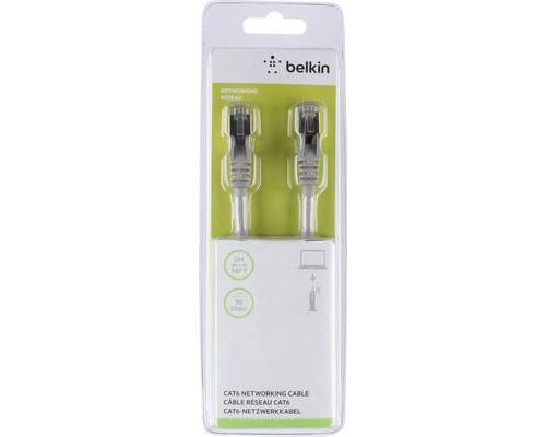 Belkin A3L981Bt05M-H-S Rj45 Câble Réseau, Câble Patch Cat 6 S/Ftp 5.00 M Gris avec Cliquet Dencastrement