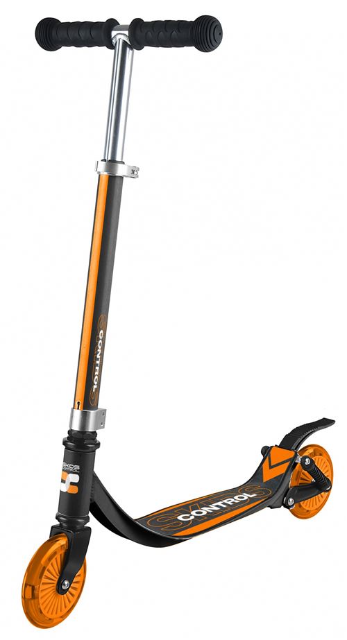 Skids Control vouwstep 125mm Junior Frein à pied Noir/Orange
