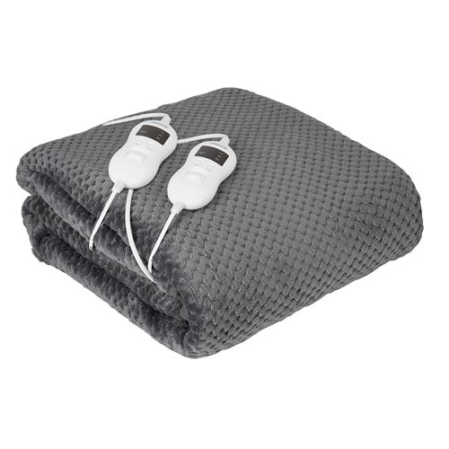 Camry CR 7417 Chauffe-lit électrique 150x160cm 8 température minuteur Lavable Gris