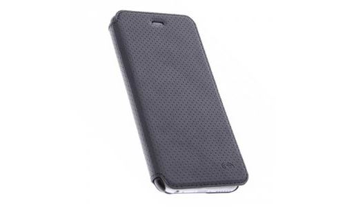 Etui Folio Fonex série Book-Pro pour iPhone 6s noir perforé