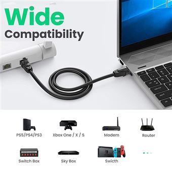 Câble Ethernet 20m, reseau LAN Cable ethernet Cat 6 Haut Debit