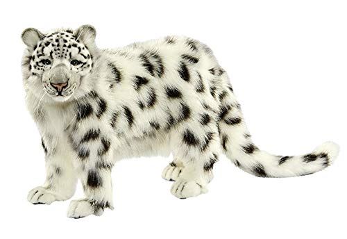Hansa - Peluche Léopard des Neiges 40cmH/65cmL