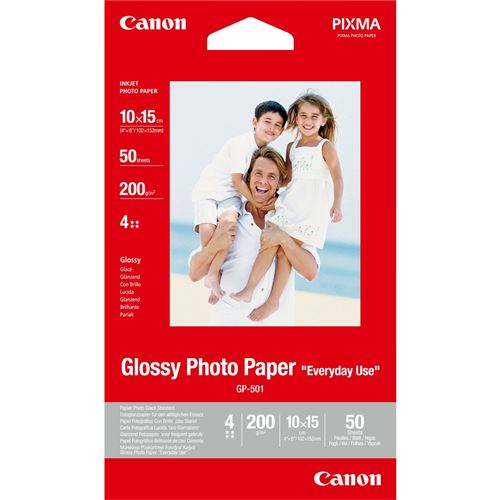 Canon GP501 CANON Papier photo 10x15cm 0775B081 50 Feuilles 200gr brillant